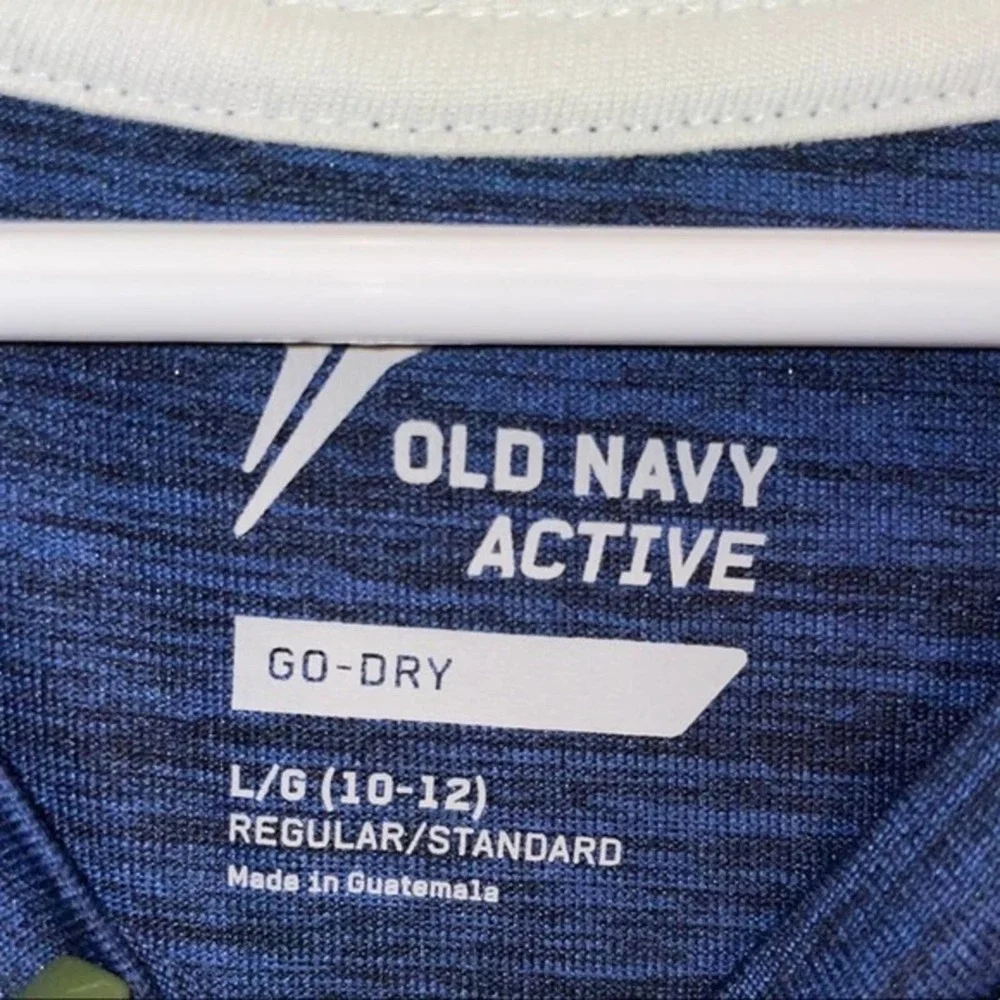 Old Navy Active Go Dry Blue Long Sleeve Shirt
